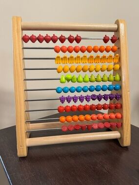B toys Wooden Fruit Counting Abacus - Multicolor